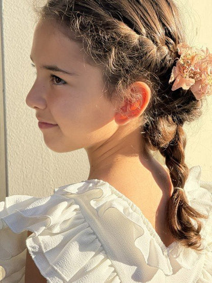 Vestido de comunión VALENTINA CREP de la marca PETRITAS (lazada no incluida)