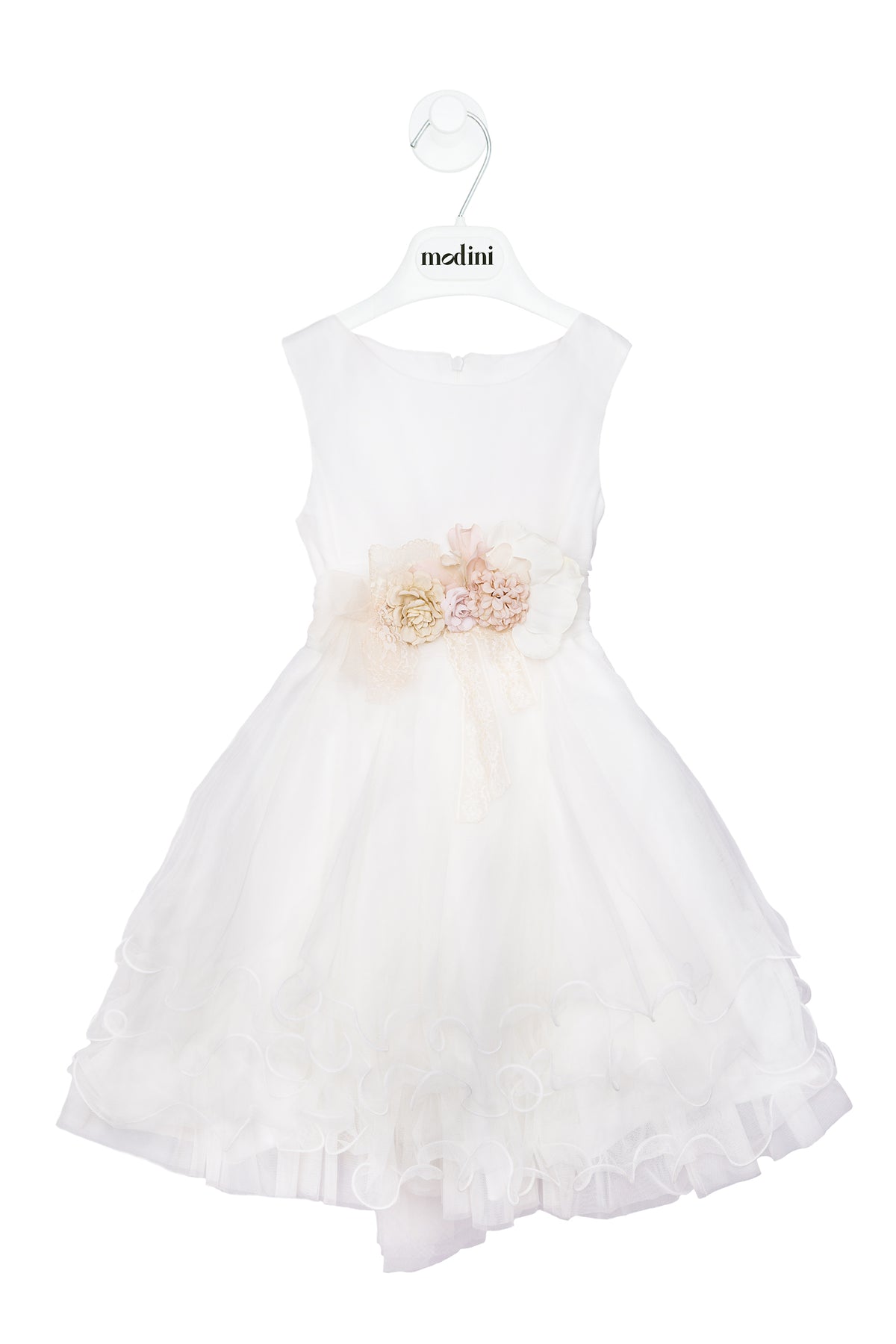 Vestido de ceremonia 983 (con la flor diferente de la foto) para niñas de la marca MIMILÚ