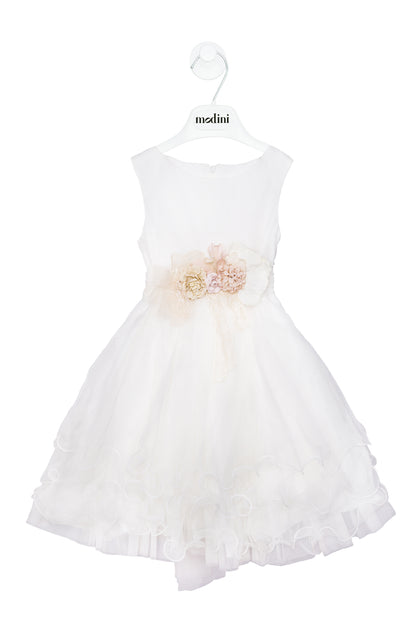 Vestido de ceremonia 983 (con la flor diferente de la foto) para niñas de la marca MIMILÚ
