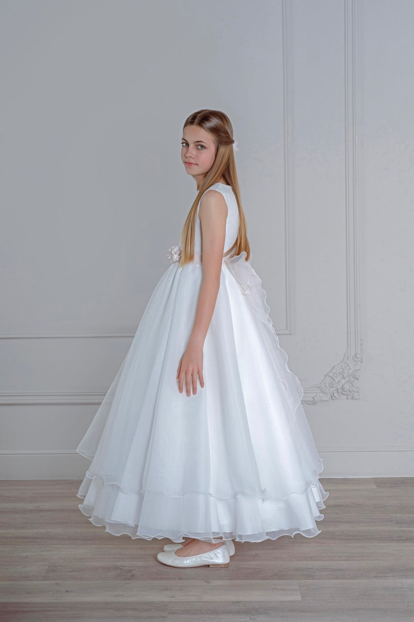 Vestido de comunión 504 para niñas de la marca MIMILÚ