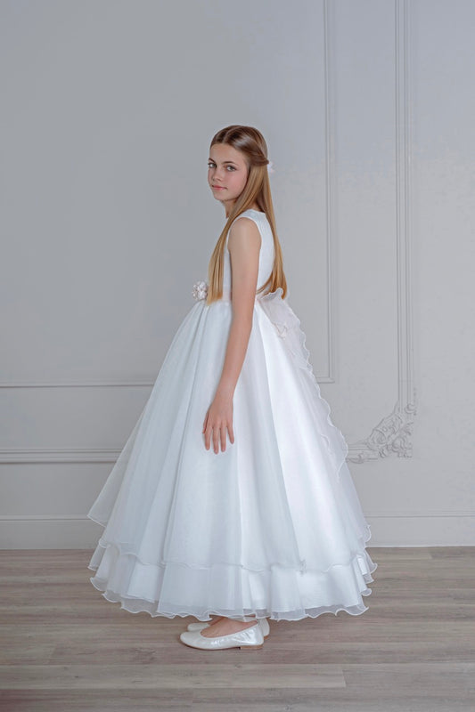 Vestido de comunión 504 para niñas de la marca MIMILÚ