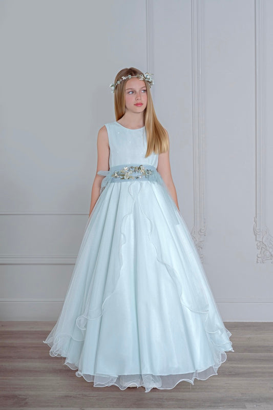 Vestido de comunión 527 para niña de la marca MIMILÚ