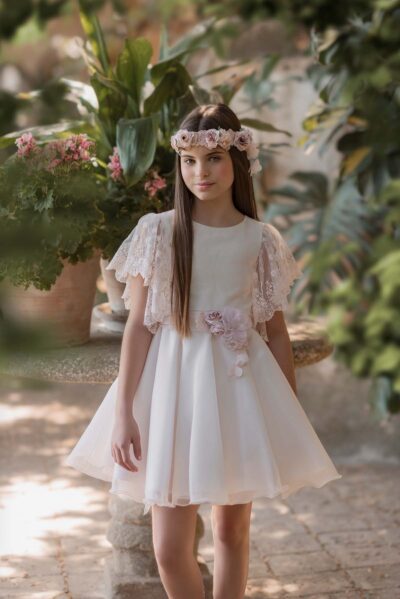 MIMILÚ pink ceremony dress 203 for girls