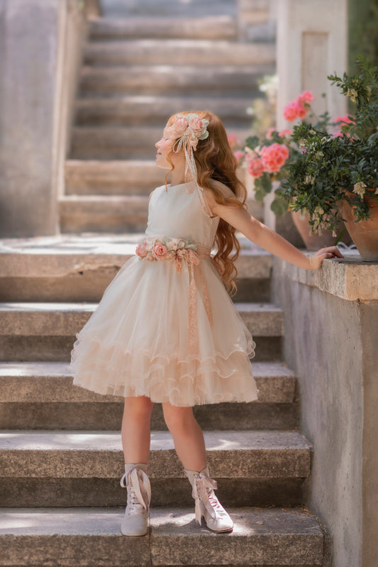 Vestido de ceremonia 282 para niñas de la marca MIMILÚ
