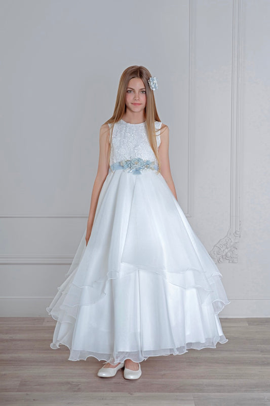 Vestido de comunión 514 para niñas de la marca MIMILÚ