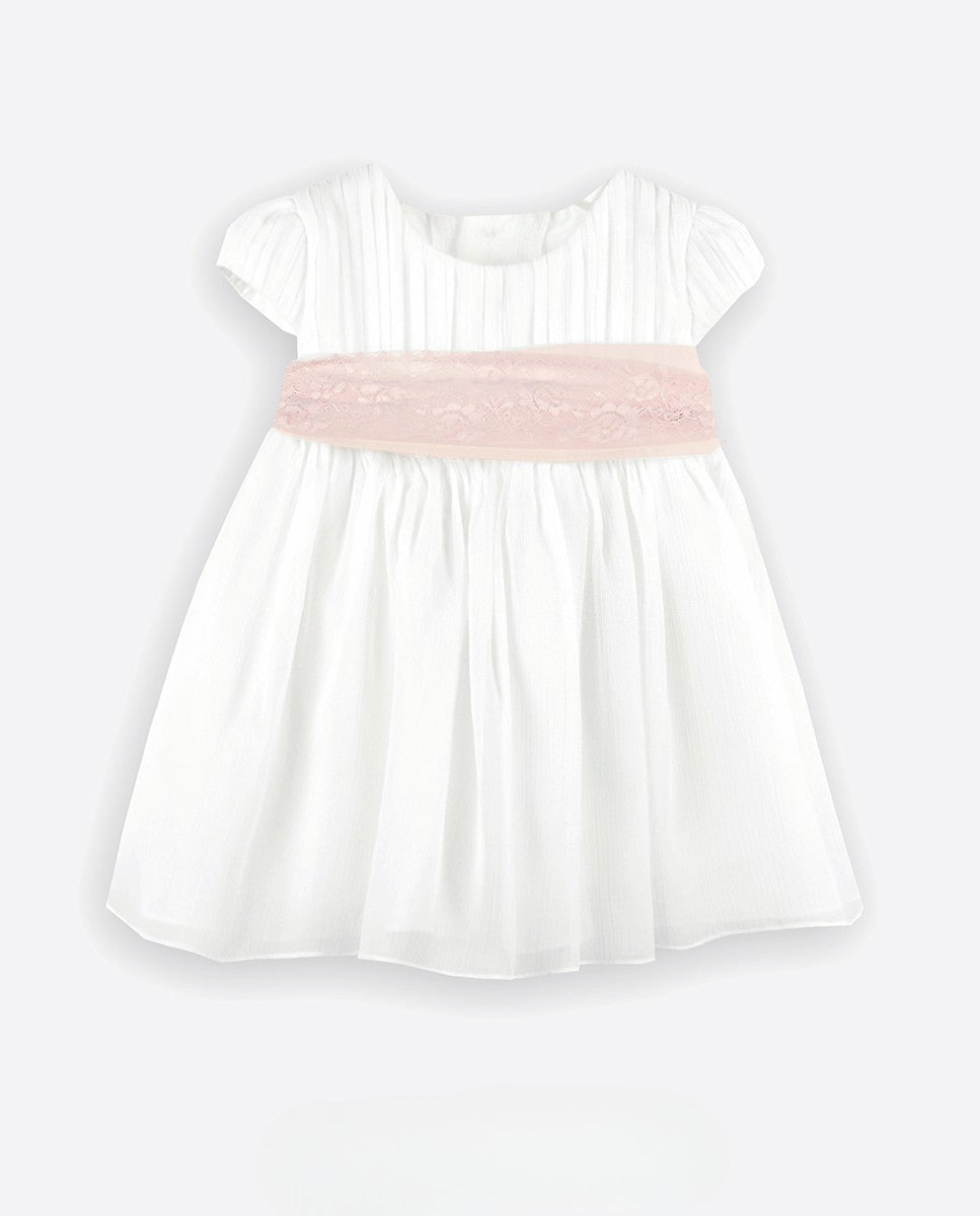 Vestido elegante para bautizo, ceremonia  y eventos sociales de niña 582110 de la marca AMAYA