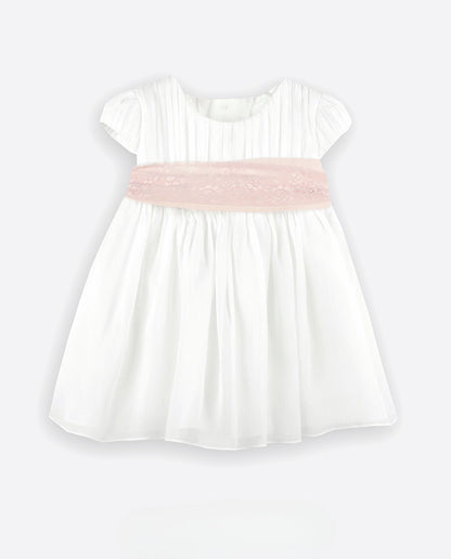 Vestido elegante para bautizo, ceremonia  y eventos sociales de niña 582110 de la marca AMAYA