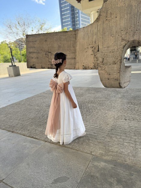 Vestido de comunión PLUMETTI BORDADO de la marca PETRITAS (lazada no incluida)