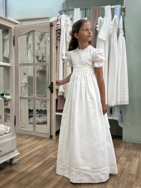 Vestido de comunión FEDERICA de la marca PETRITAS (lazada no incluida)