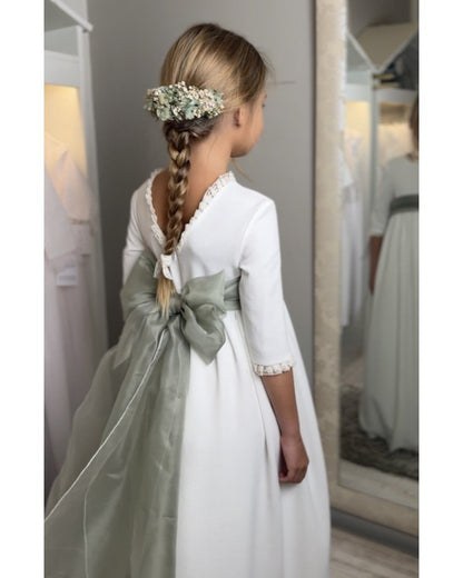 Vestido de comunión INES de la marca PETRITAS (lazada no incluida)