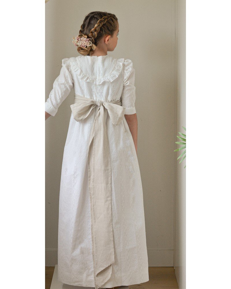 Vestido de comunión ELEONOR de la marca PETRITAS (lazada no incluida)