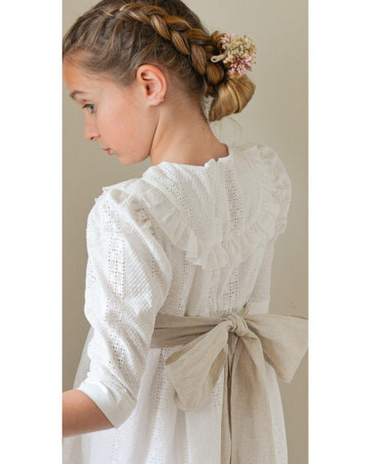 Vestido de comunión ELEONOR de la marca PETRITAS (lazada no incluida)