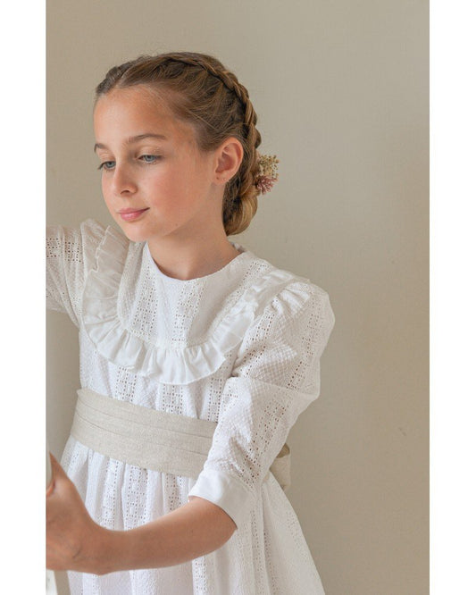 Vestido de comunión ELEONOR de la marca PETRITAS (lazada no incluida)