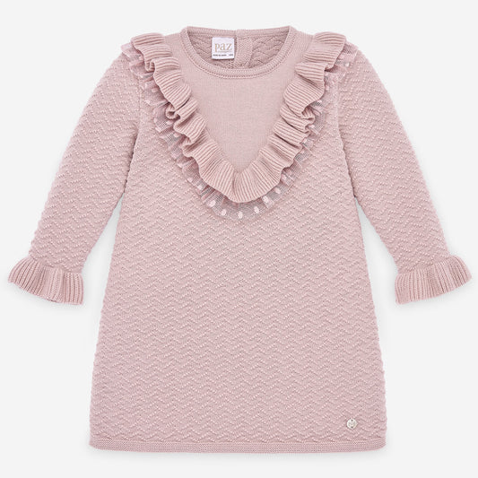 ROPA PARA NIÑOS - VESTIDO ROSA "RECUERDO" PAZ RODRIGUEZ