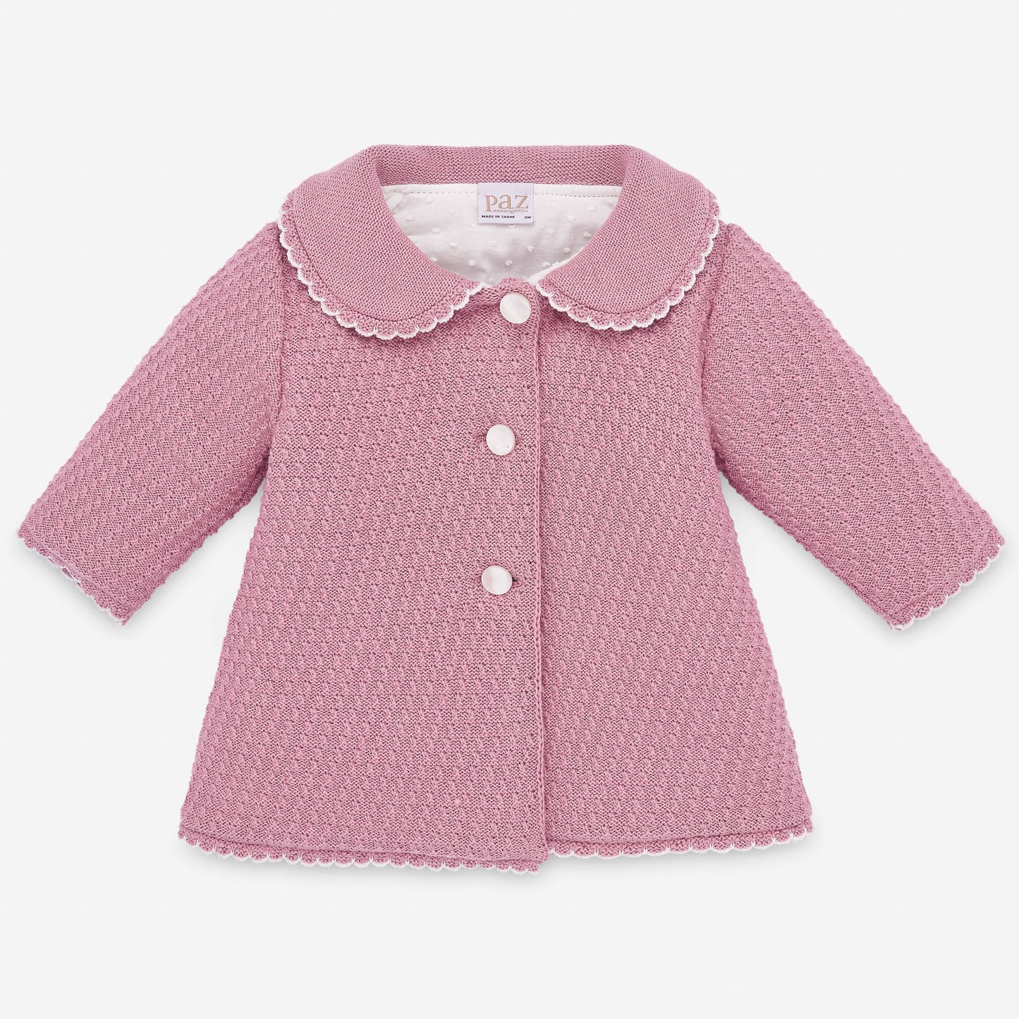 ROPA PARA NIÑOS - ABRIGO ROSA "NOSTALGIA" PAZ RODRIGUEZ