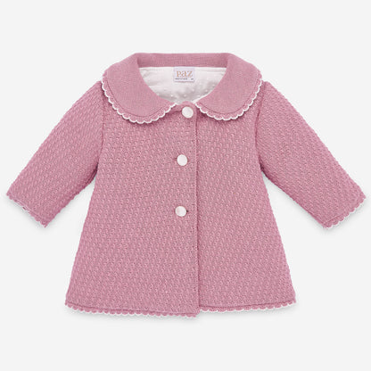 ROPA PARA NIÑOS - ABRIGO ROSA "NOSTALGIA" PAZ RODRIGUEZ
