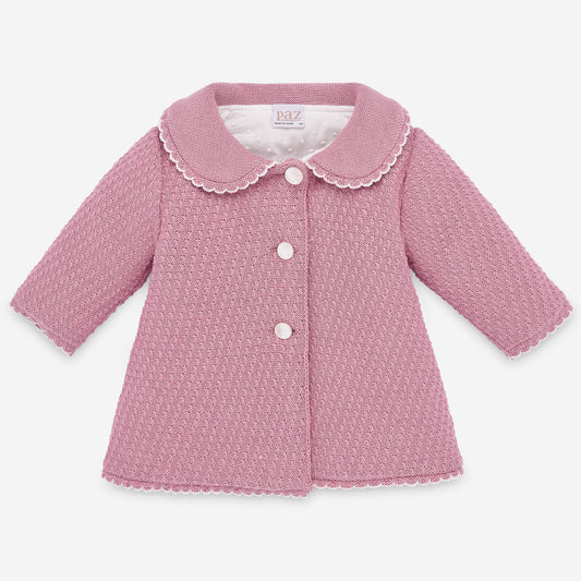 ROPA PARA NIÑOS - ABRIGO ROSA "NOSTALGIA" PAZ RODRIGUEZ