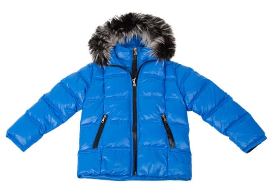 ROPA PARA NIÑOS - CHAQUETA DOBLE PLUMA AZUL CANZITEX