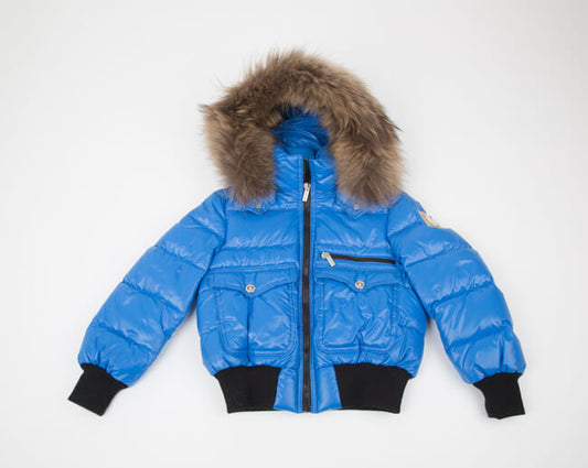 ROPA PARA NIÑOS - CHAQUETA BOMBER AZUL CANZITEX