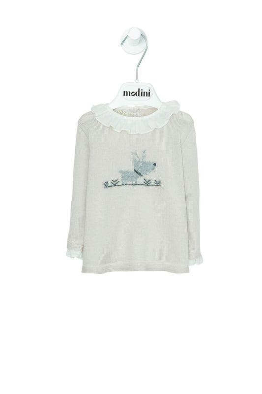 ROPA PARA NIÑOS - JERSEY NIÑA RENO "TUNDRA" PAZ RODRIGUEZ - Modini Shop
