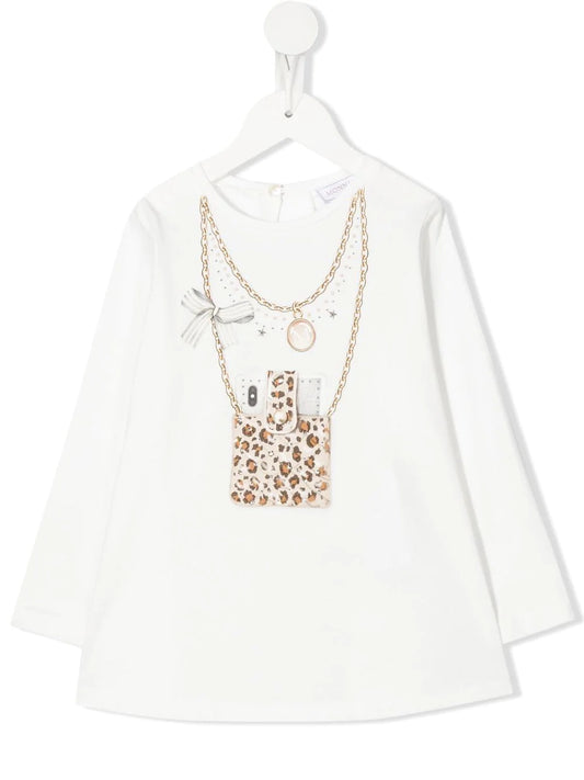 Camiseta de manga larga con estampado gráfico MONNALISA