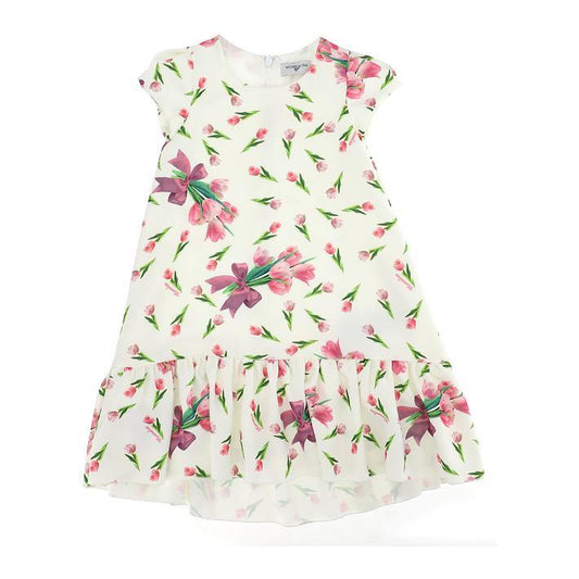 ROPA PARA NIÑOS - VESTIDO CON TULIPÁNES MONNALISA - Modini Shop