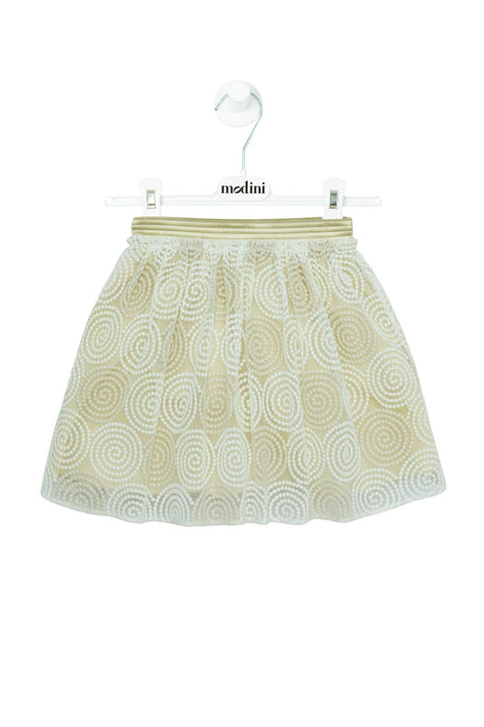 ROPA PARA NIÑOS - FALDA EN TULL DORADO I PINCO PALLINO - Modini Shop