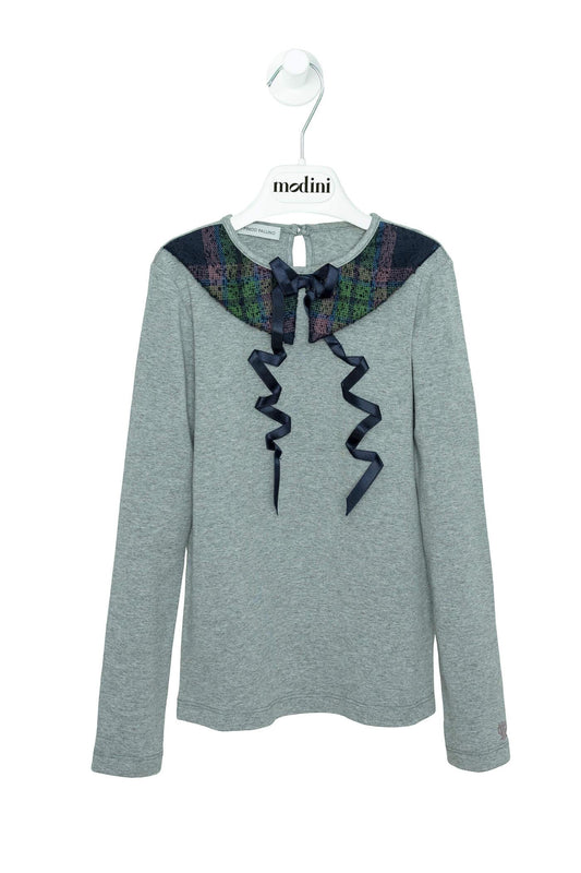 ROPA PARA NIÑOS - CAMISETA GRIS NIÑA I PINCO PALLINO - Modini Shop