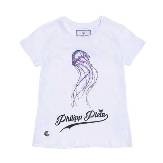 ROPA PARA NIÑOS - CAMISETA BLANCA MEDUSA PHILIPP PLEIN - Modini Shop