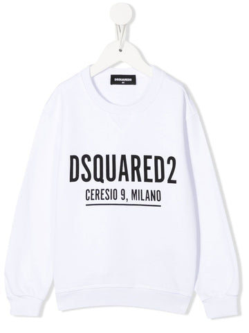 Childrenswear - DSQUARED2 white logo sweatshirt