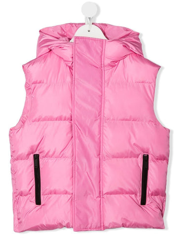 Pink vest with hood DSQUARED2