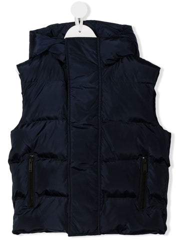 Navy blue hooded vest DSQUARED2