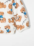 Childrenswear - white Teddy Bear print jacket MOSCHINO