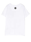 Ropa para niños - camiseta blanca con logo grande Philipp Plein