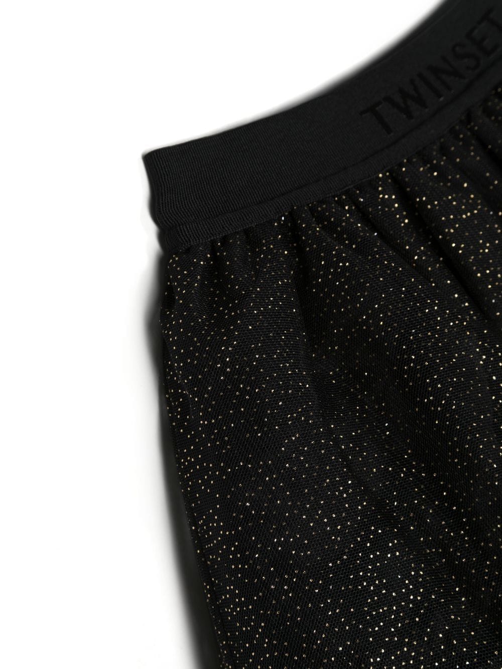 Girl's clothing - Black skirt with rhinestone appliqués TWINSET