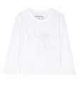 Ropa para niños - camiseta blanca de manga larga Philipp Plein