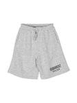 Ropa para niños - pantalones cortos color gris de chándal con logo DSQUARED2
