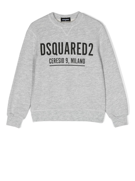 Ropa para niños - sudadera con logo y cuello redondo DSQUARED2