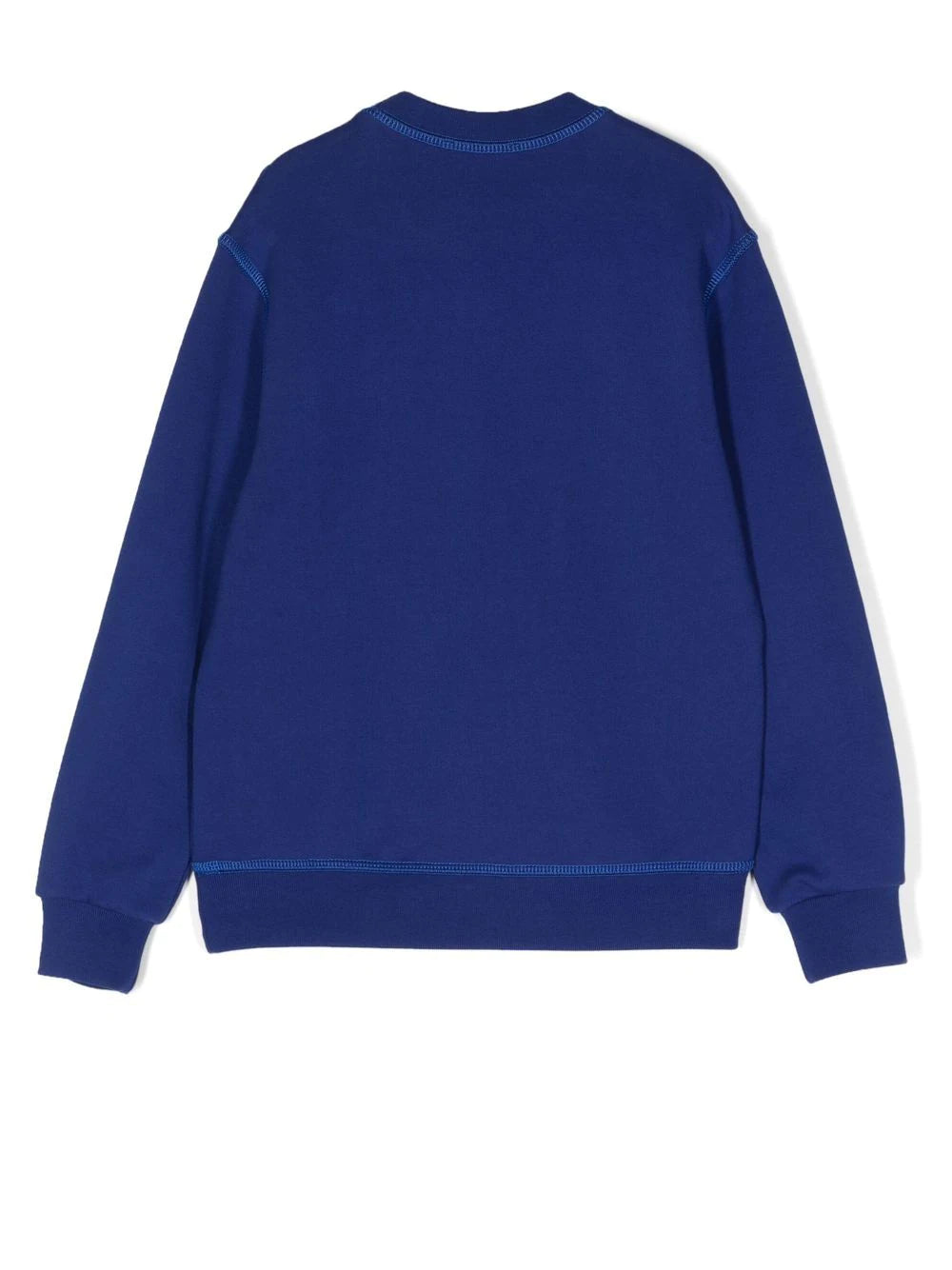 Ropa para niños - sudadera color azul con logo y cuello redondo DSQUARED2