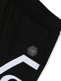 SET long black denim with Philipp Plein logo