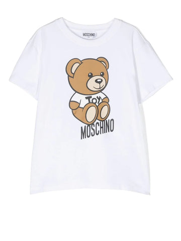Childrenswear - Teddy Bear white t-shirt MOSCHINO