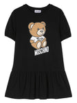 Childrenswear - Teddy Toy print black dress MOSCHINO