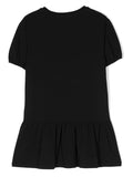 ملابس أطفال - فستان أسود بطبعة تيدي توي موسكينو
