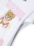 Ropa para niños -  vestido fruncido con motivo Teddy Bear MOSCHINO
