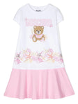Childrenswear - Teddy Bear motif ruffled dress MOSCHINO