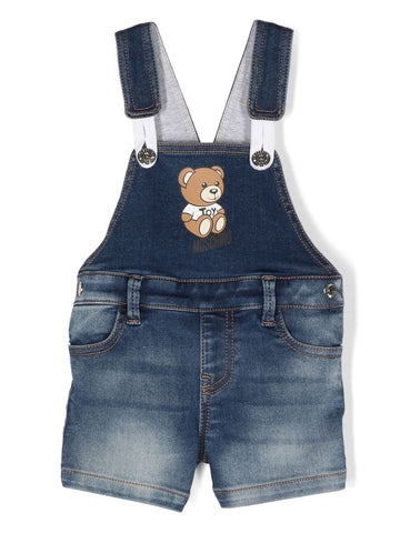 ملابس الأطفال - طقم جينز تيدي بير موسكينو