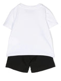 Ropa para niños - set de camiseta y pantalón negro corto con motivo Teddy Bear MOSCHINO