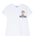Ropa para niños -  camiseta blanca con oso estampado MOSCHINO