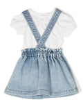 Childrenswear - Teddy Bear motif denim dress MOSCHINO