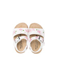 Shoes for girls - floral print sandals MONNALISA